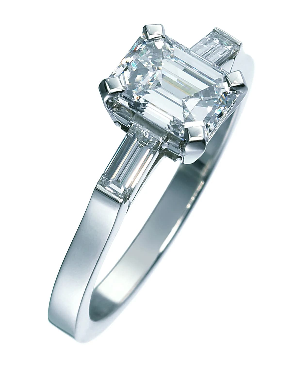 Emerald Cut Diamond Ring, emerald cut diamond by James Knight Jewellery