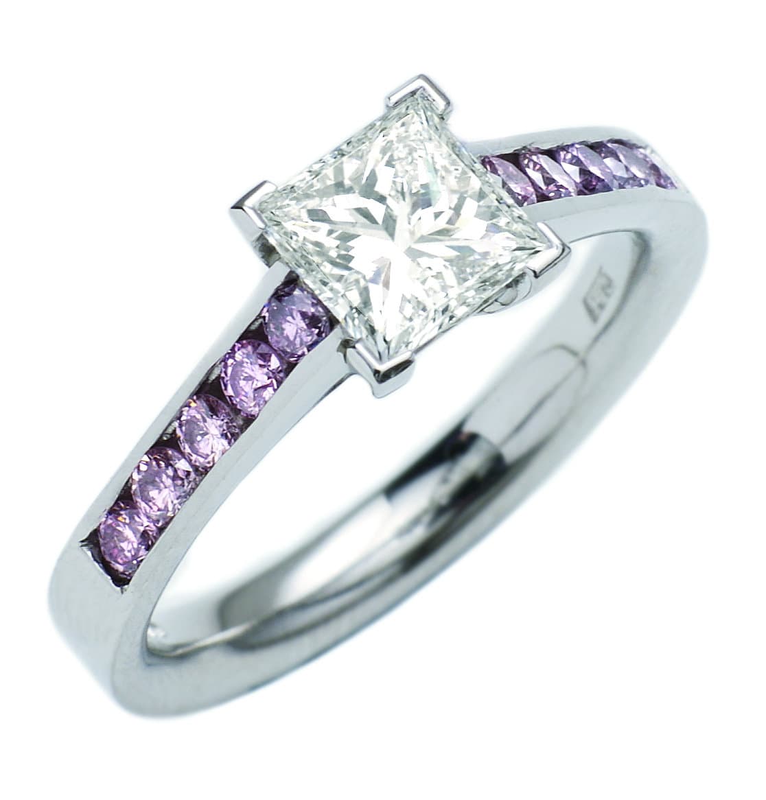 Pavé Diamond Halo Ring, bespoke jewellery design