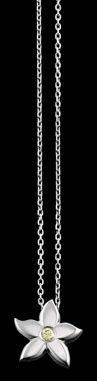 Diamond Flower Pendant, diamond flower pendant by James Knight Jewellery