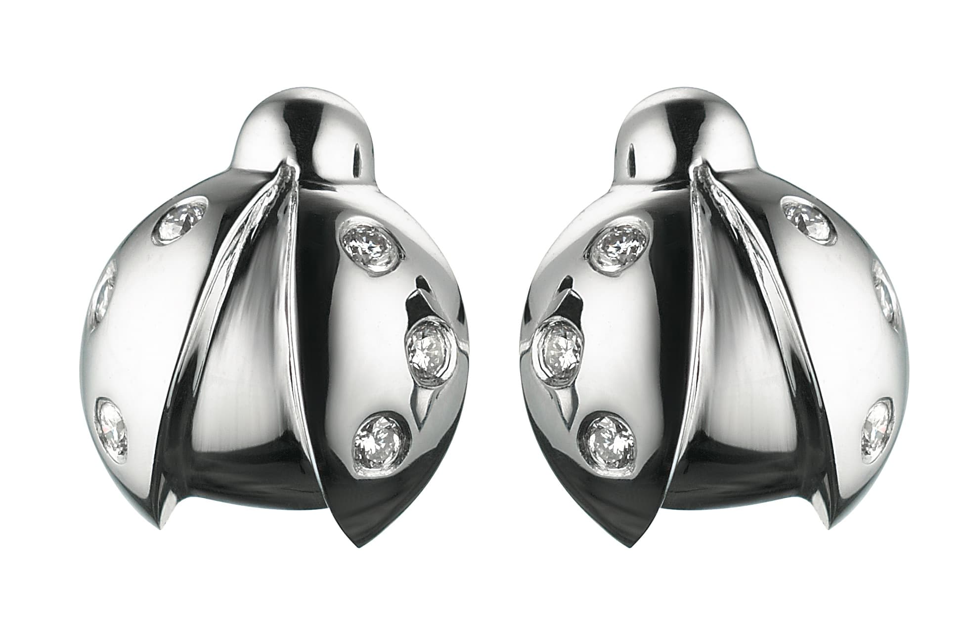 Ladybird Diamond Cufflinks, bespoke jewellery design