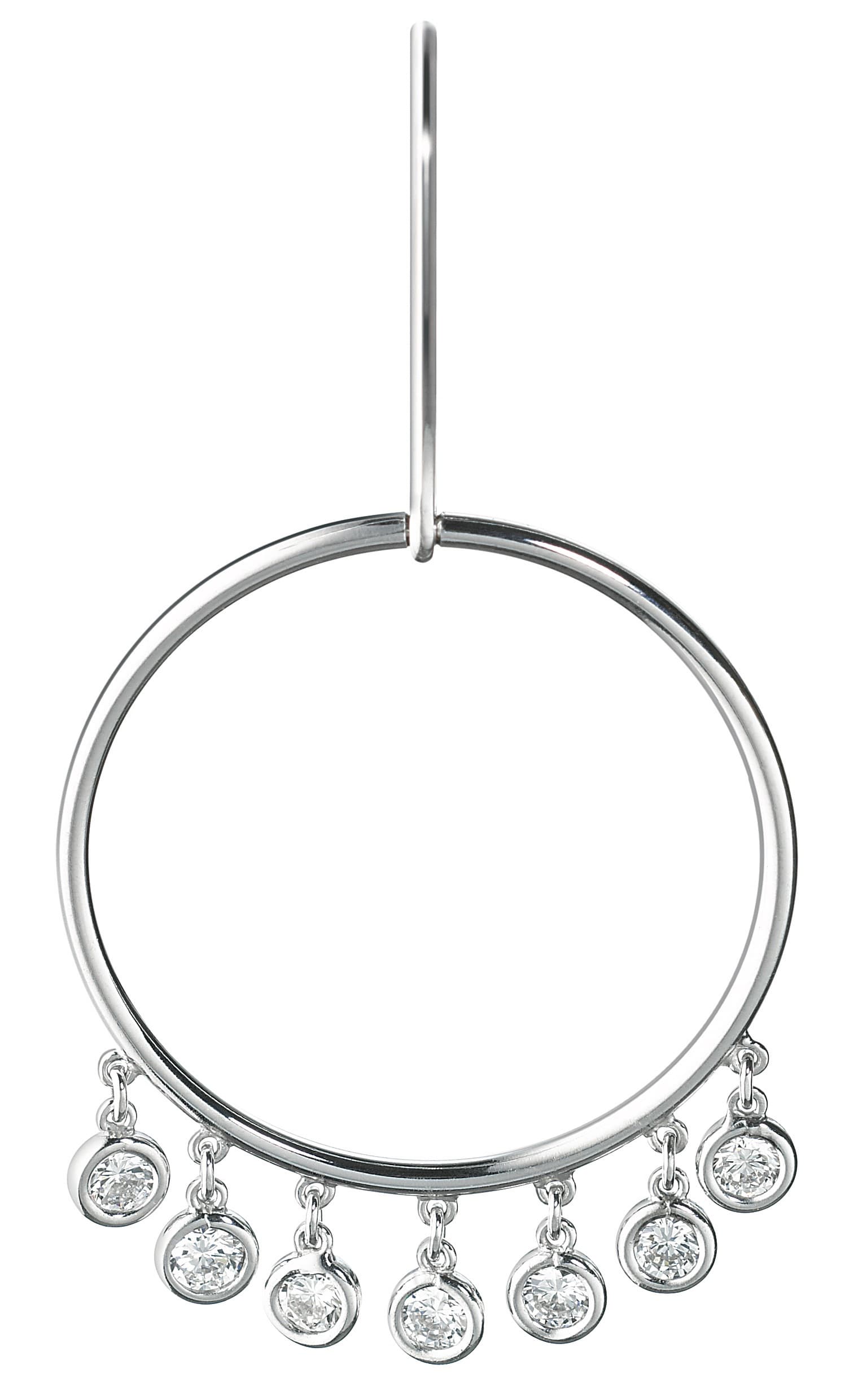 Spectacle Hoop Diamond Earrings, diamond hoop earrings by James Knight Jewellery